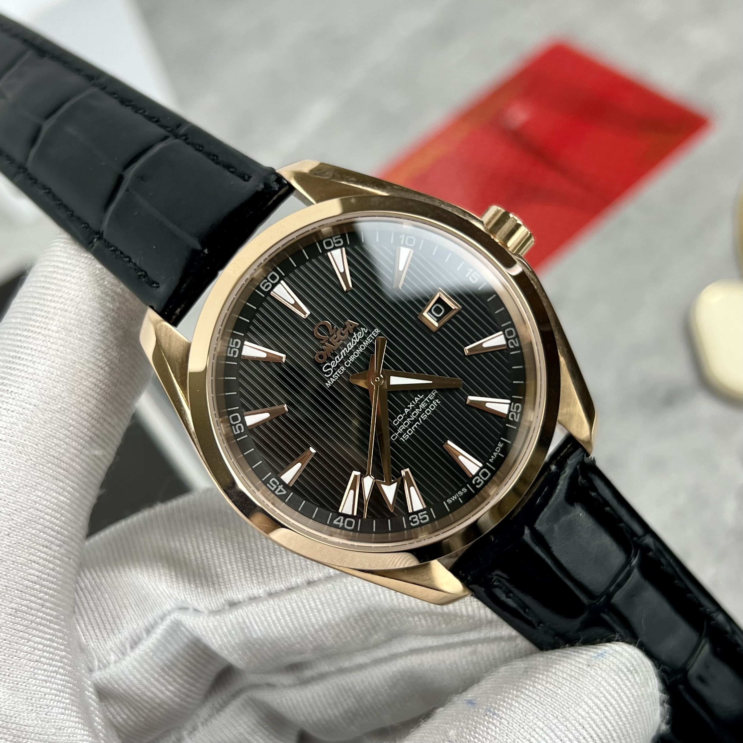 Đồng hồ Nam Omega Seamaster Fake 1:1 Máy Cơ Thụy Sỹ Cao Cấp Nhất Size 38.5mm