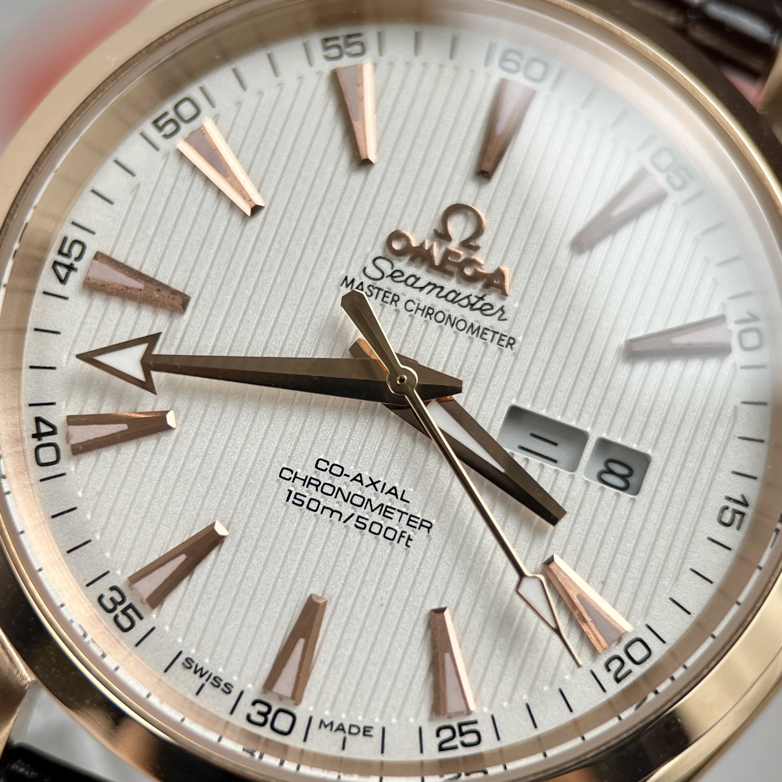 Đồng hồ Nam Omega Seamaster Fake 11 Máy Thụy Sỹ Cao Cấp Mặt Trắng Size 38.5mm