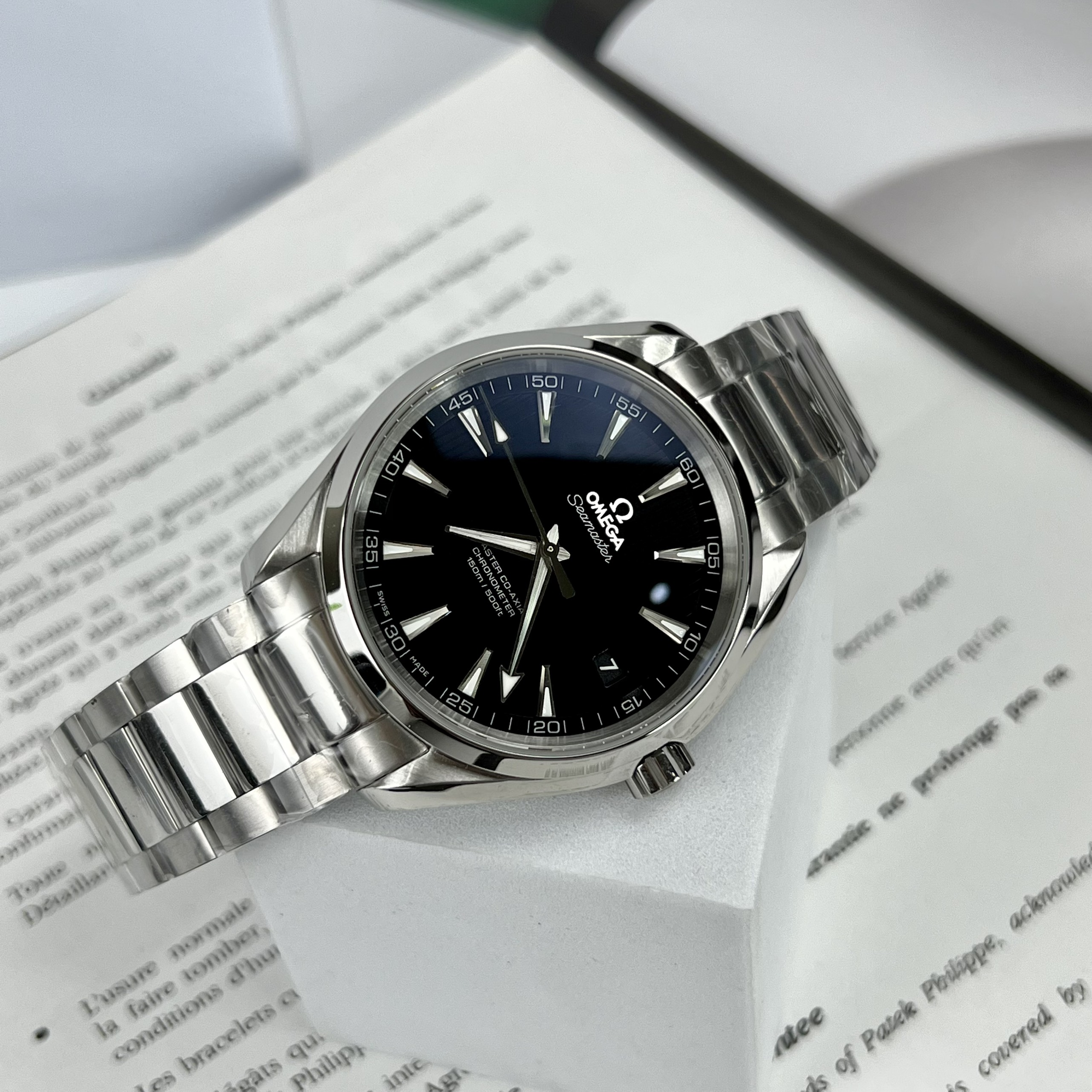 Đồng Hồ Nam Omega Seamaster Aqua Terra Replica 11 Automatic Thuỵ Sỹ Mặt Đen 41mm