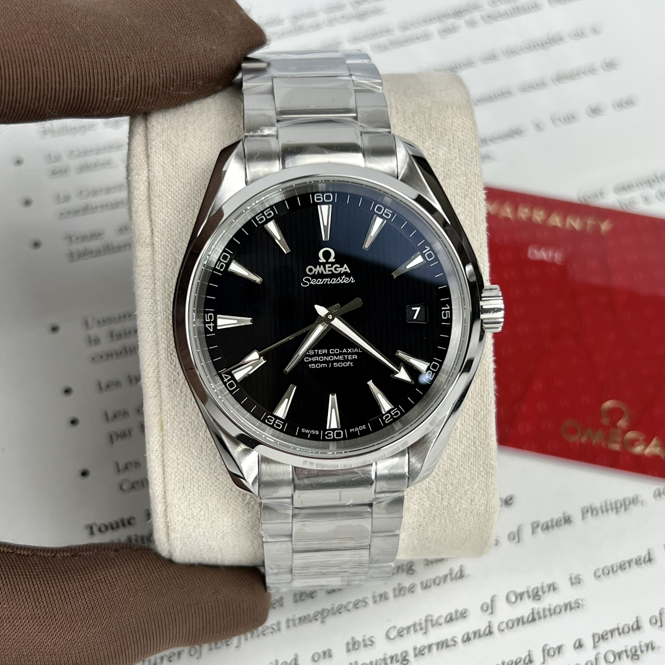 Đồng Hồ Nam Omega Seamaster Aqua Terra Replica 11 Automatic Thuỵ Sỹ Mặt Đen 41mm