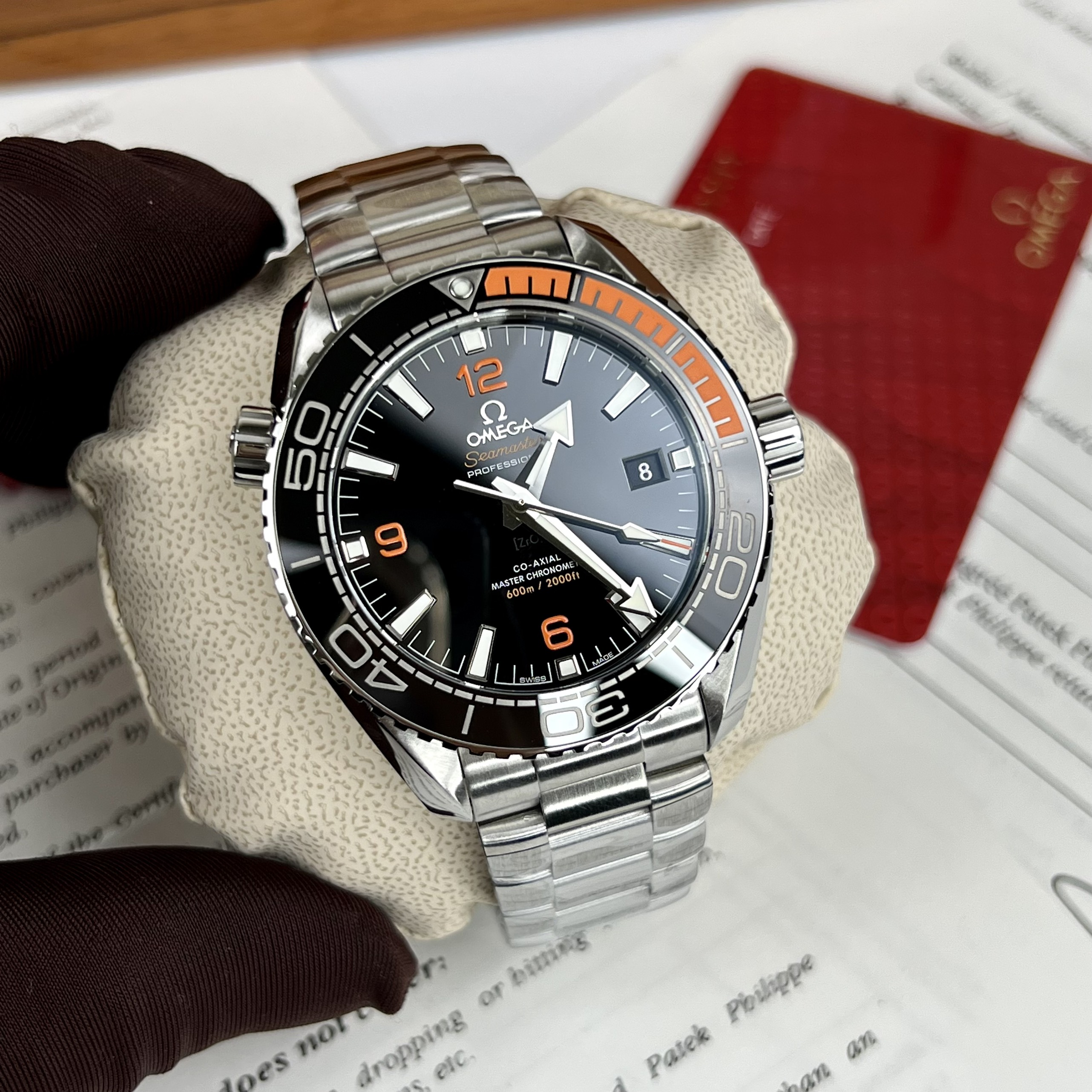 Đồng Hồ Nam Omega Seamaster Planet Ocean Replica 11 Cao Cấp Nhất Size 43.5mm