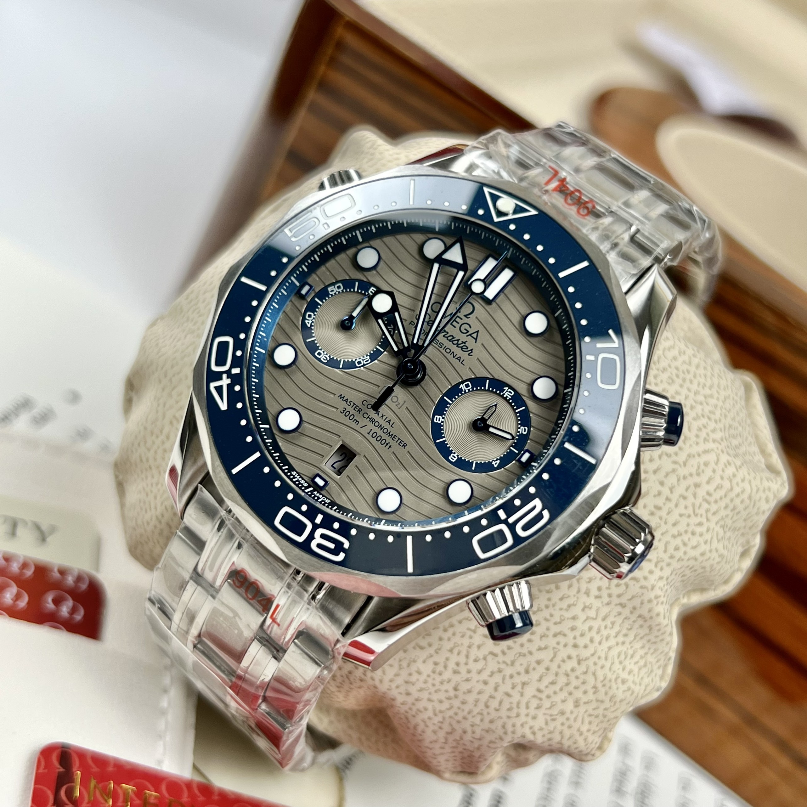 Đồng Hồ Nam Omega Seamaster Diver 300 Chronograph Replica 11 Automatic Thuỵ Sỹ 42mm